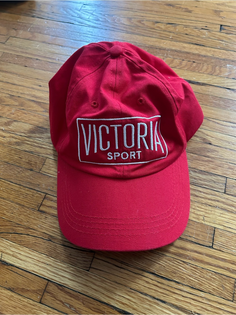 Victoria's Secret Red Victoria Sport Baseball Cap
